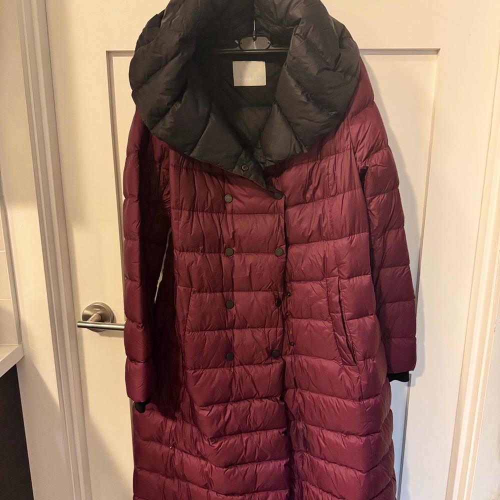 Soia&Kyo Burgundy Down Coat